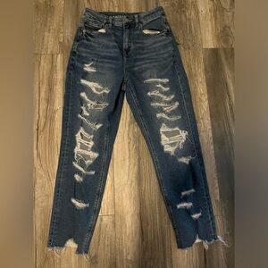 American Eagle Ripped Mom Jeans